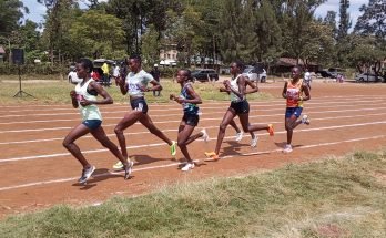 Junior athletes competing during Nairobi U18/20 Pretrials at Nairobi West Prison