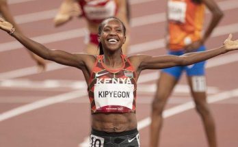 Faith Kipyegon in a past race
