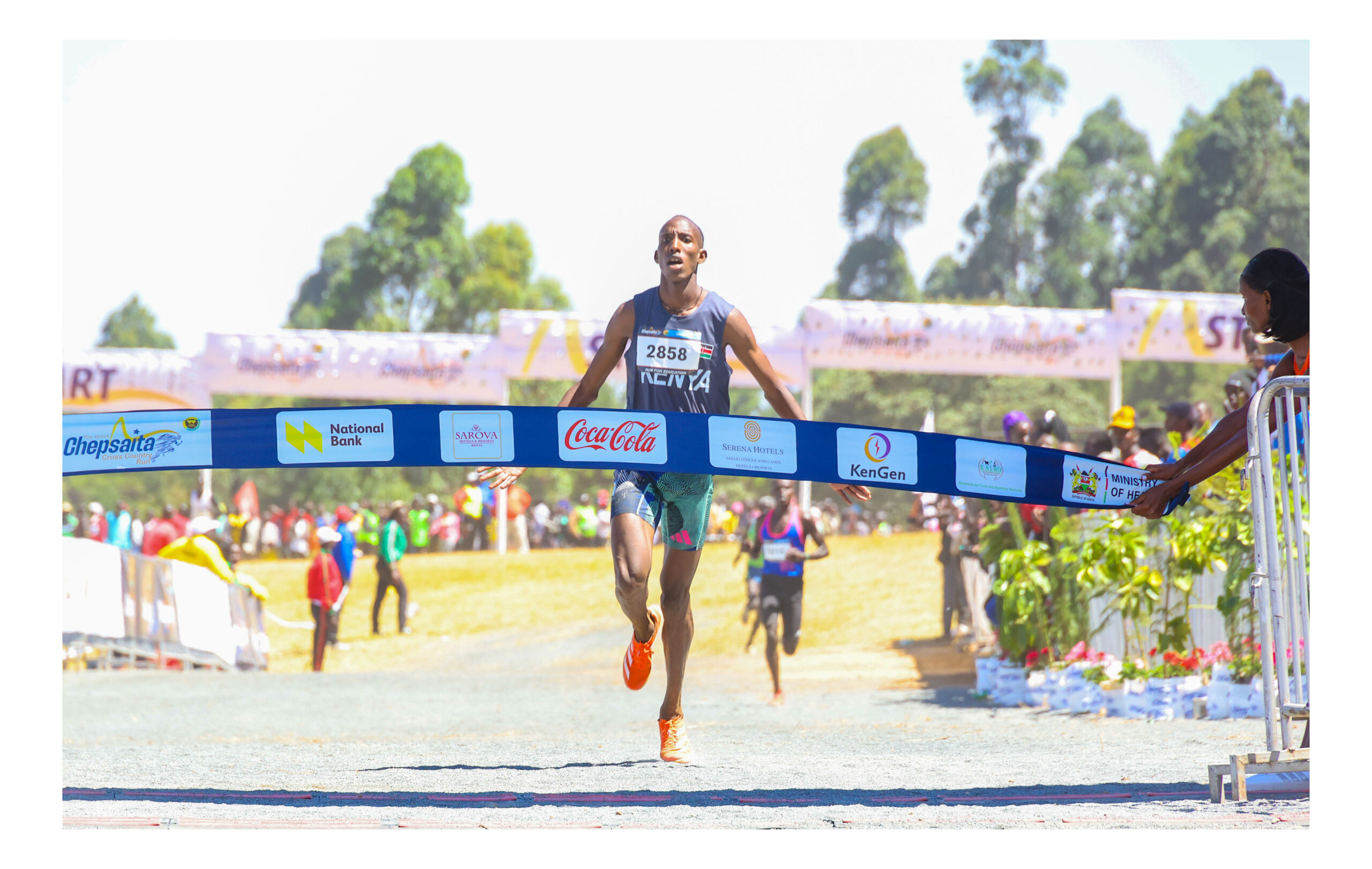Kelvin Kariankei winner 8km U20, The Great Chepsaita Cross Country