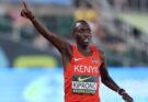 Emmanuel Kiprono of Kenya wins the World U20 3000m final in Eugene