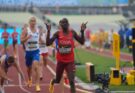 David Kapaiko Sekento crossing 1500m finish line